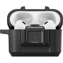 ETUI SPIGEN LOCK FIT AIRPODS PRO 1 / 2 MATTE BLACK