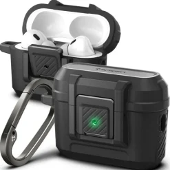 ETUI SPIGEN LOCK FIT AIRPODS PRO 1 / 2 MATTE BLACK