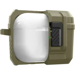 Etui Spigen Lock Fit Airpods Pro 1 / 2 Vintage Khaki Case