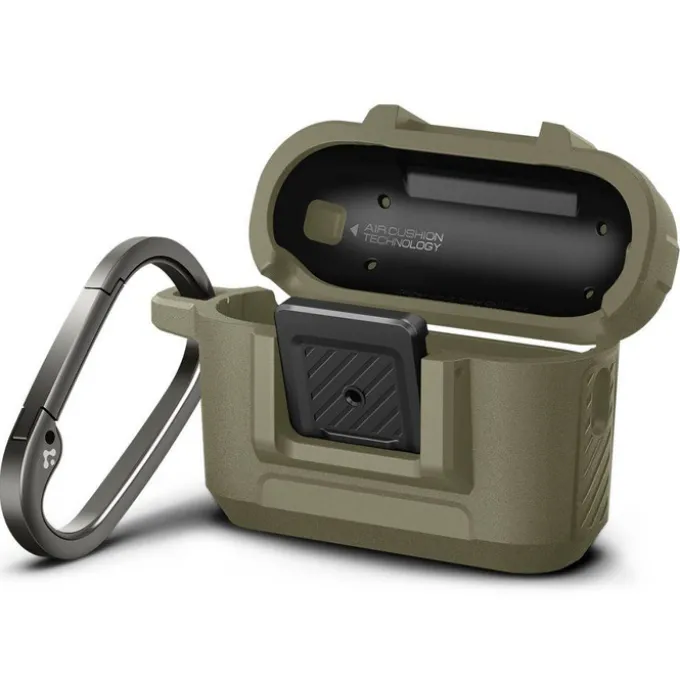 Etui Spigen Lock Fit Airpods Pro 1 / 2 Vintage Khaki Case