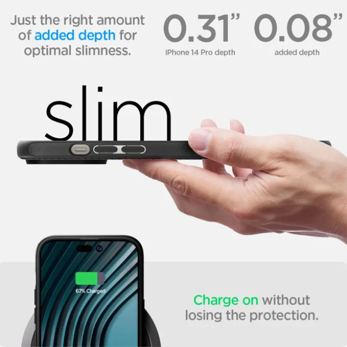 Etui Spigen Mag Armor iPhone 14 Pro Matte Black
