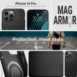 Etui Spigen Mag Armor iPhone 14 Pro Matte Black