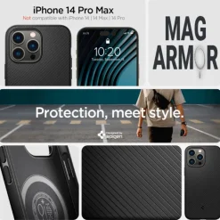 Etui Spigen Mag Armor iPhone 14 Pro Max Matte Black