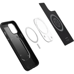 Etui SPIGEN Mag Armor iPhone 12 12 Pro Matte Black Czarne Case