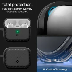 Etui Spigen Mag Armor Magsafe Apple Airpods Pro 1 / 2 Matte Black Case