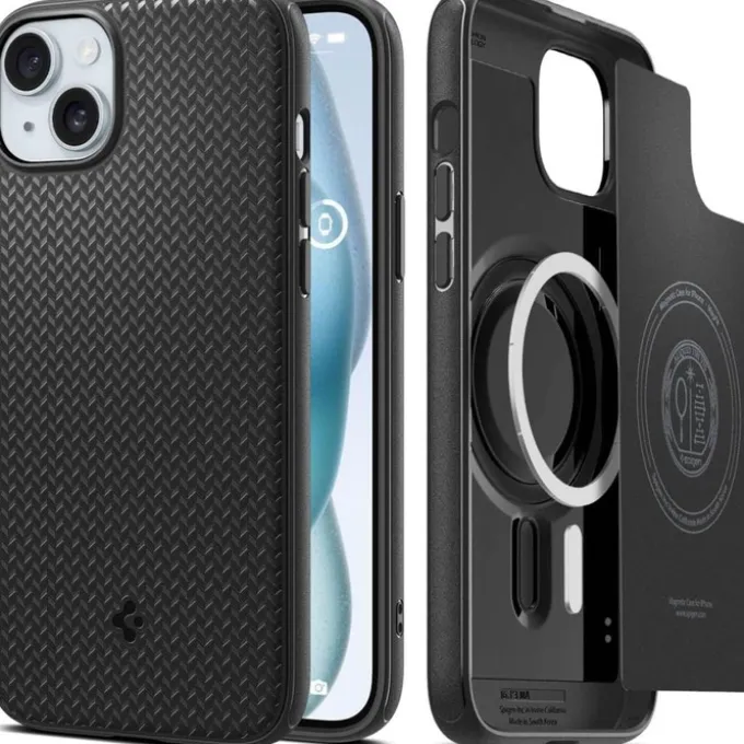 Etui Spigen Mag Armor Magsafe iPhone 15 Matte Black Case