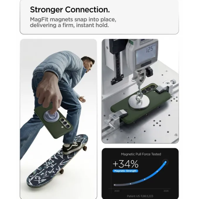 ETUI SPIGEN NANO POP MAG SAMSUNG GALAXY S26 MAGSAFE AVO GREEN