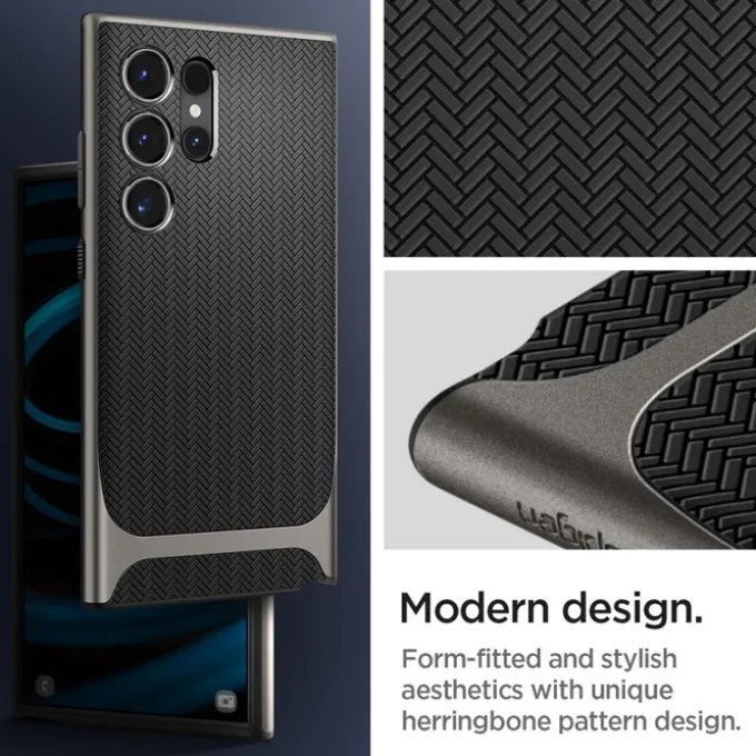 Etui Spigen Neo Hybrid Samsung Galaxy S24 Ultra Gunmetal Case