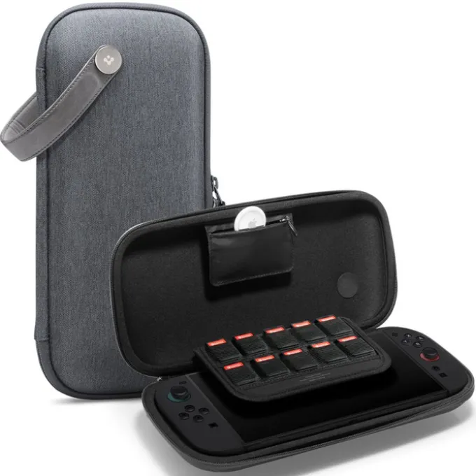 ETUI SPIGEN NINTENDO SWITCH 2 KLASDEN POUCH CHARCOAL SZARE