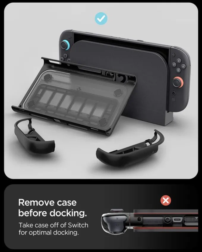 ETUI SPIGEN NINTENDO SWITCH 2 SNAP CZARNE