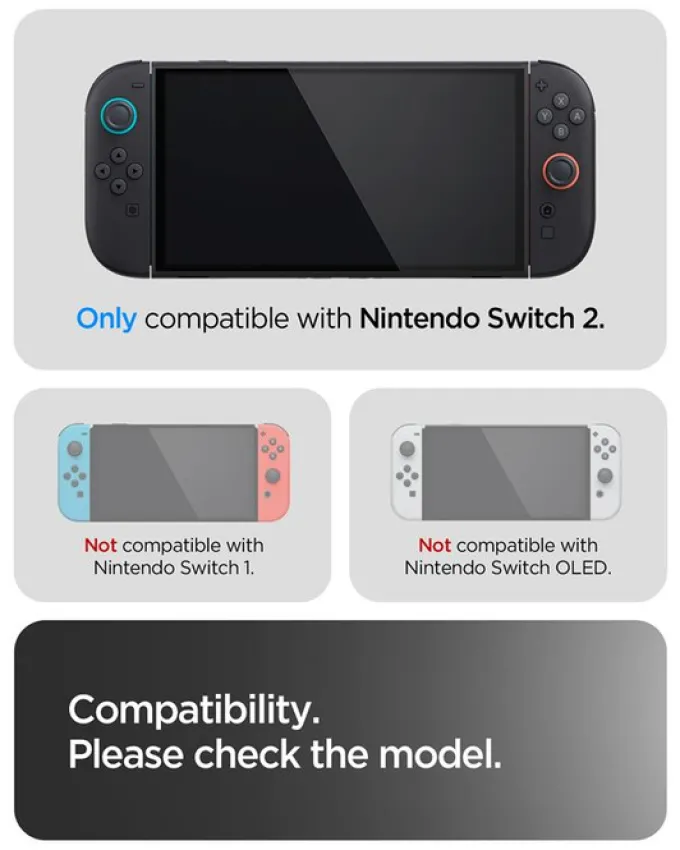 ETUI SPIGEN NINTENDO SWITCH 2 THIN FIT 360 FROST BLACK