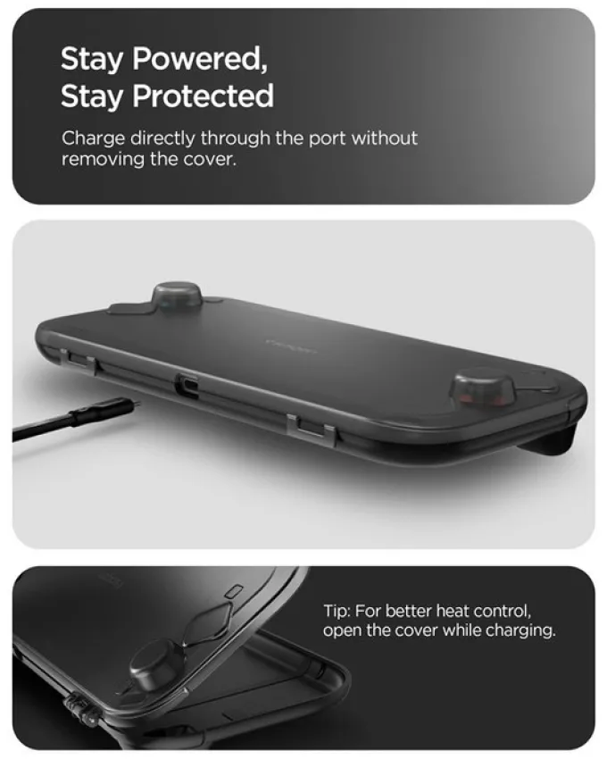 ETUI SPIGEN NINTENDO SWITCH 2 THIN FIT 360 FROST BLACK