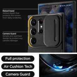 Etui Spigen Optik Armor Galaxy S23 Ultra Black Case