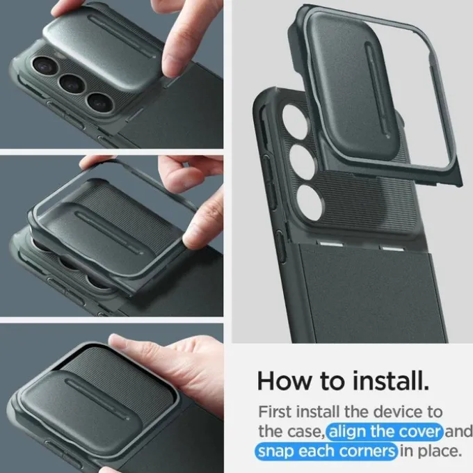 Etui Spigen Optik Armor Galaxy S23 Abyss Green Case