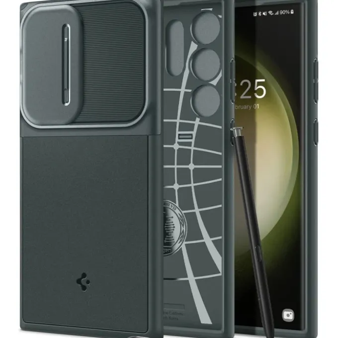 Etui Spigen Optik Armor Galaxy S23 Ultra Abyss Green Case