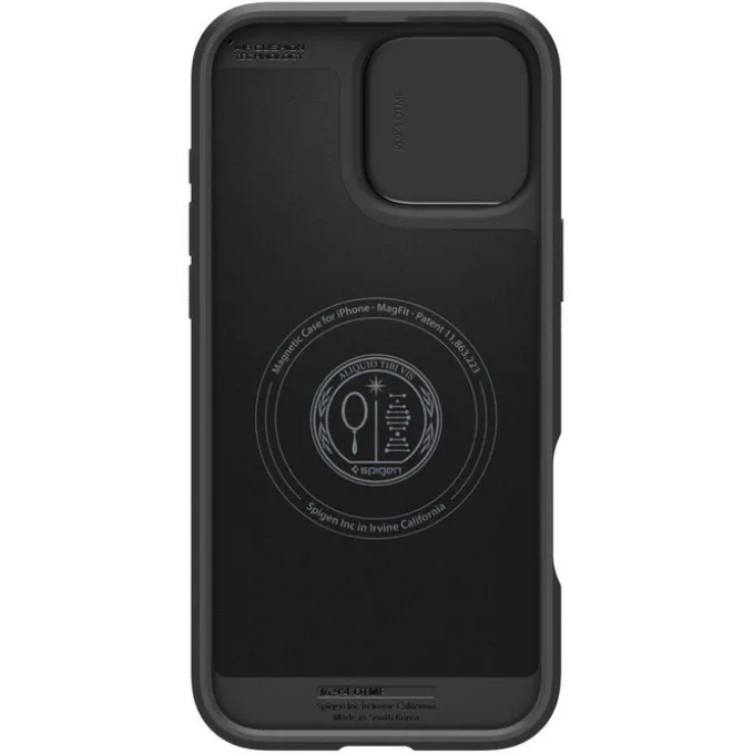 ETUI SPIGEN OPTIK ARMOR MAG MAGSAFE IPHONE 16 PRO MAX BLACK