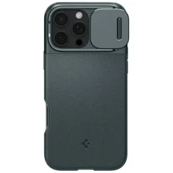 ETUI SPIGEN OPTIK ARMOR MAG MAGSAFE IPHONE 16 PRO ABYSS GREEN