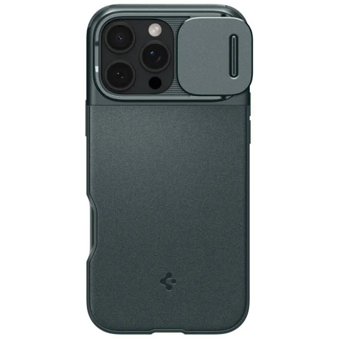 ETUI SPIGEN OPTIK ARMOR MAG MAGSAFE IPHONE 16 PRO MAX ABYSS GREEN