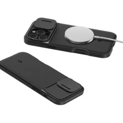 ETUI SPIGEN OPTIK ARMOR MAG MAGSAFE IPHONE 16 PRO BLACK