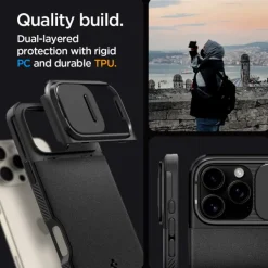 ETUI SPIGEN OPTIK ARMOR MAG MAGSAFE IPHONE 16 PRO BLACK