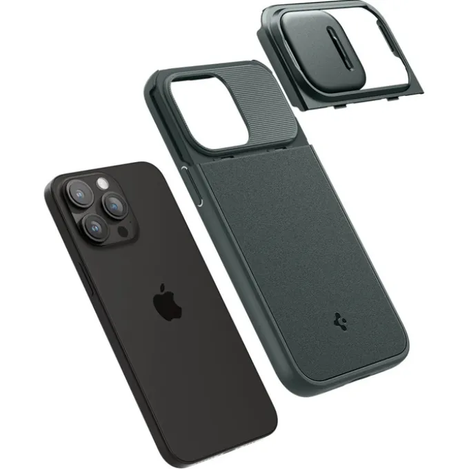 Etui Spigen Optik Armor Mag Magsafe iPhone 15 Pro Abyss Green Case