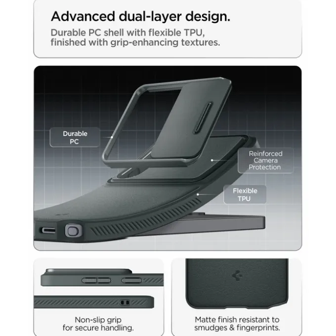 ETUI SPIGEN OPTIK ARMOR SAMSUNG GALAXY S26 ULTRA ABYSS GREEN