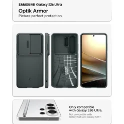 ETUI SPIGEN OPTIK ARMOR SAMSUNG GALAXY S26 ULTRA ABYSS GREEN