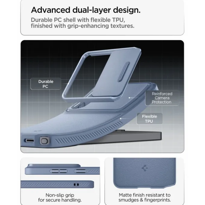 ETUI SPIGEN OPTIK ARMOR SAMSUNG GALAXY S26 ULTRA LIGHT BLUE