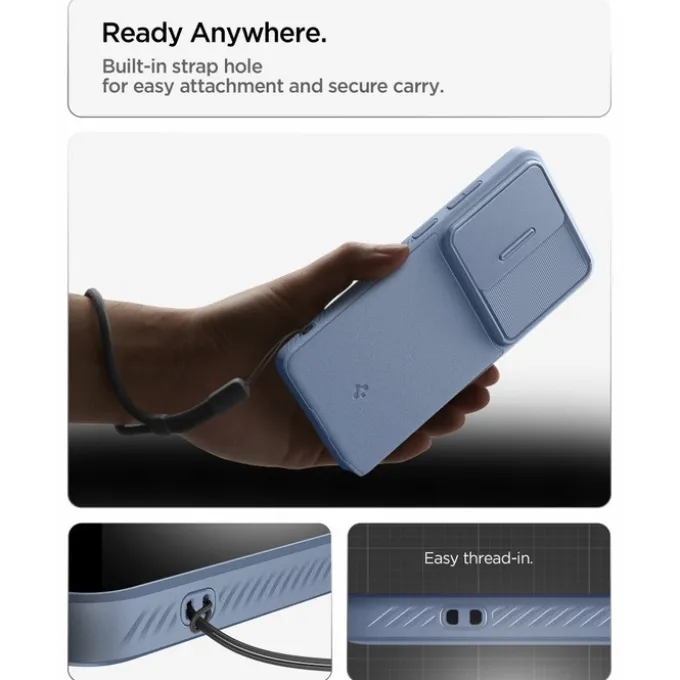 ETUI SPIGEN OPTIK ARMOR SAMSUNG GALAXY S26 ULTRA LIGHT BLUE