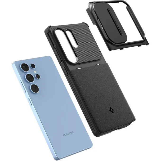 ETUI SPIGEN OPTIK ARMOR SAMSUNG GALAXY S25 ULTRA BLACK