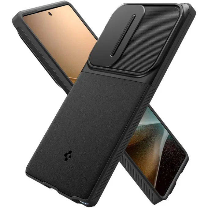 ETUI SPIGEN OPTIK ARMOR SAMSUNG GALAXY S25 ULTRA BLACK