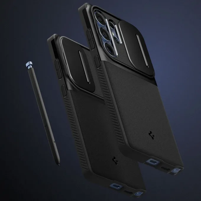 ETUI SPIGEN OPTIK ARMOR SAMSUNG GALAXY S25 ULTRA BLACK