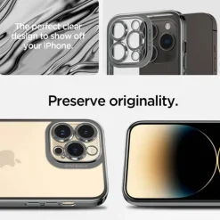 Etui Spigen Optik Crystal iPhone 14 Pro Max Chrome Greycase