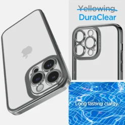 Etui Spigen Optik Crystal iPhone 14 Pro Chrome Grey