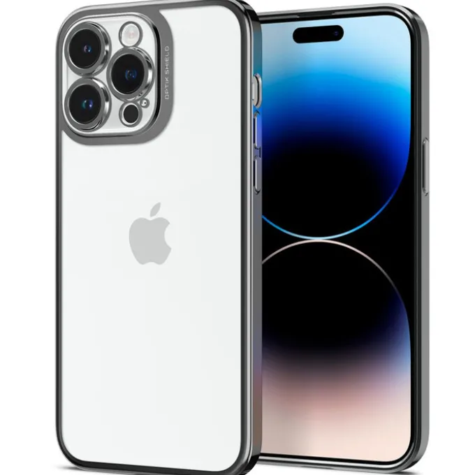 Etui Spigen Optik Crystal iPhone 14 Pro Chrome Grey