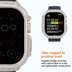 Etui Spigen Rugged Armor Apple Watch Ultra 1 / 2 (49 Mm) Dune Beige Case