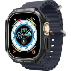 Etui Spigen Rugged Armor Apple Watch Ultra 49mm Ultra 2 Czarne