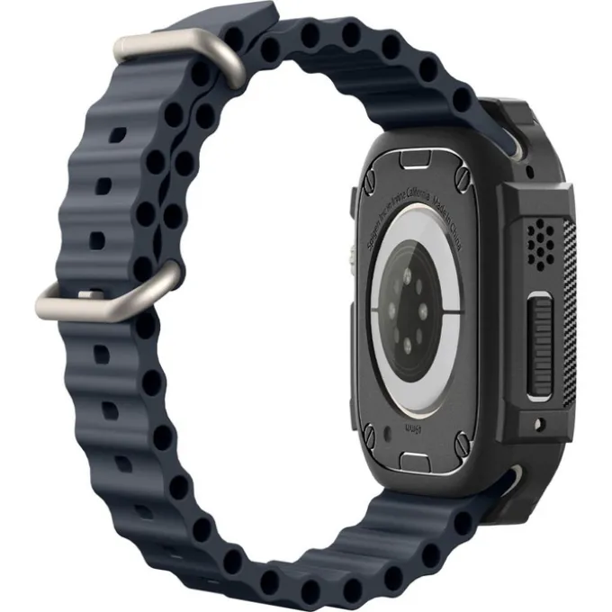 Etui Spigen Rugged Armor Apple Watch Ultra 49mm Ultra 2 Czarne