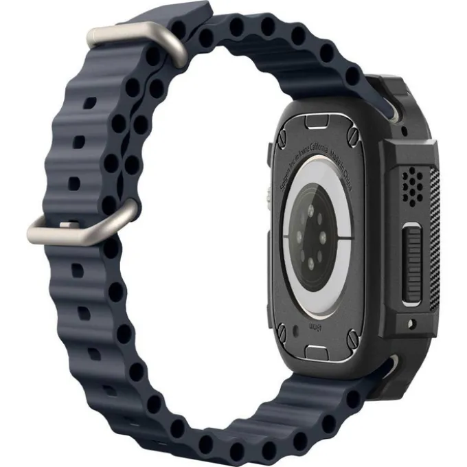 Etui Spigen Rugged Armor Apple Watch Ultra 49mm Ultra 2 Czarne