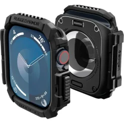 ETUI SPIGEN RUGGED ARMOR APPLE WATCH 10 (46 MM) MATTE BLACK