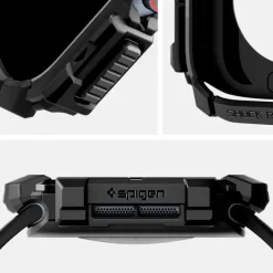 ETUI SPIGEN RUGGED ARMOR APPLE WATCH 10 (46 MM) MATTE BLACK