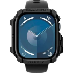 ETUI SPIGEN RUGGED ARMOR APPLE WATCH 10 (42 MM) MATTE BLACK