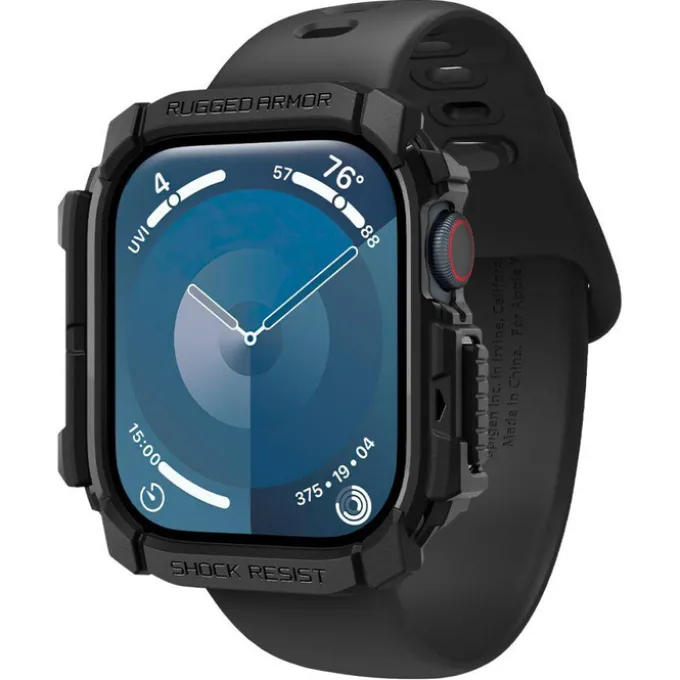 ETUI SPIGEN RUGGED ARMOR APPLE WATCH 10 (42 MM) MATTE BLACK