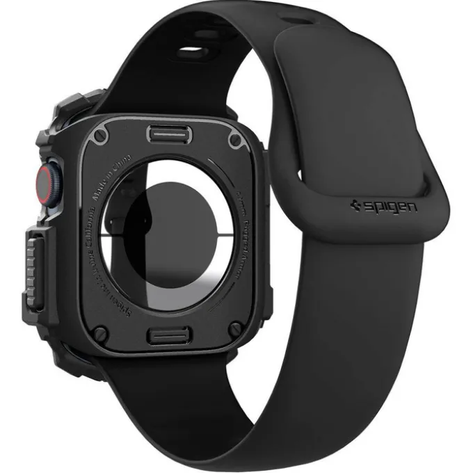 ETUI SPIGEN RUGGED ARMOR APPLE WATCH 10 (42 MM) MATTE BLACK