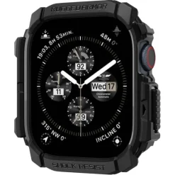 ETUI SPIGEN RUGGED ARMOR APPLE WATCH 10 (42 MM) MATTE BLACK