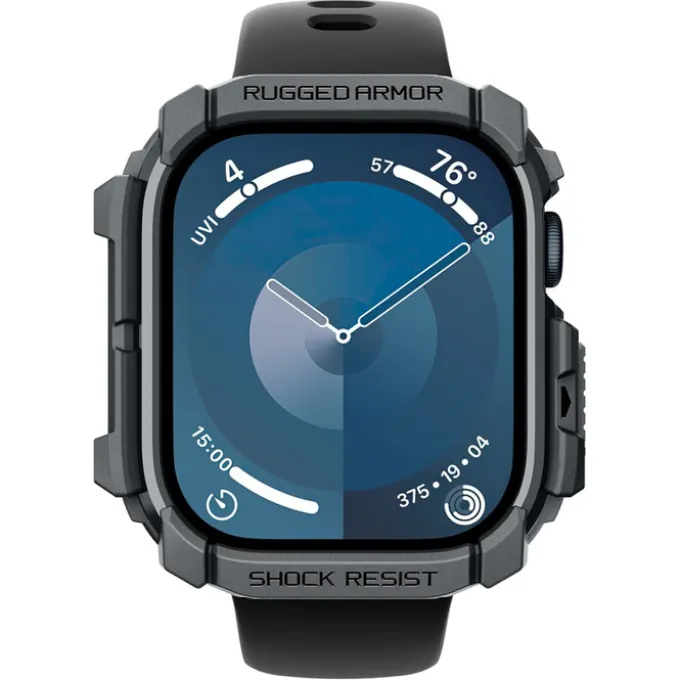 ETUI SPIGEN RUGGED ARMOR APPLE WATCH 10 (46 MM) DARK GREY