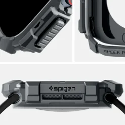 ETUI SPIGEN RUGGED ARMOR APPLE WATCH 10 (46 MM) DARK GREY