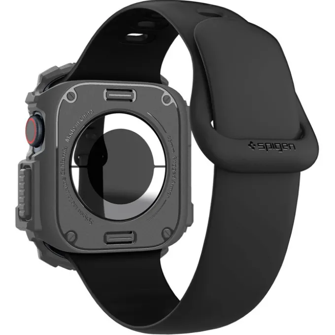 ETUI SPIGEN RUGGED ARMOR APPLE WATCH 10 (46 MM) DARK GREY