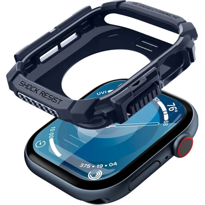 ETUI SPIGEN RUGGED ARMOR APPLE WATCH 10 (46 MM) NAVY BLUE