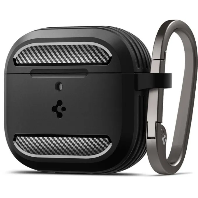 ETUI SPIGEN RUGGED ARMOR APPLE AIRPODS 4 MATTE BLACK